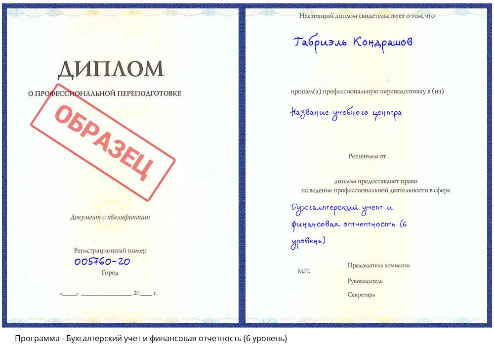 Бухгалтерский учет и финансовая отчетность (6 уровень) Таганрог