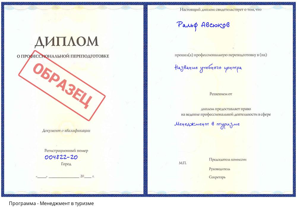 Менеджмент в туризме Таганрог